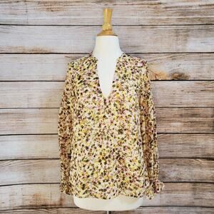 NWT All in Favor Ditsy Floral Blouse Multicolor Small